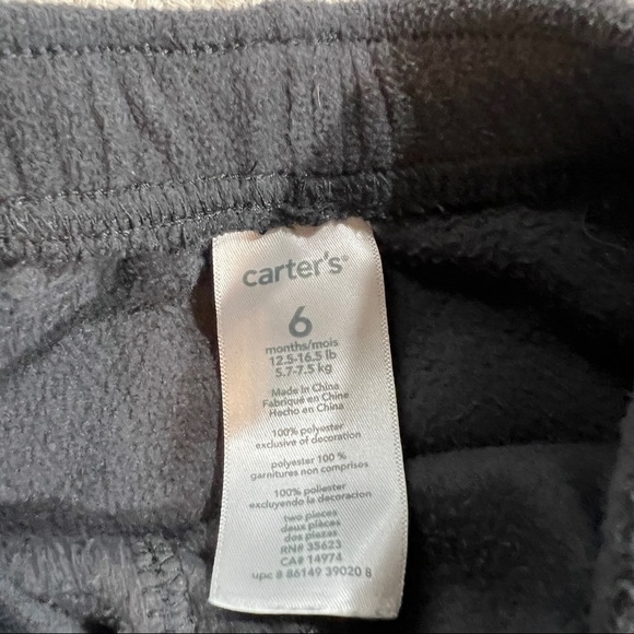 Carter’s Fleece zip up & Fleece pants Outfit - Picture 4 of 5